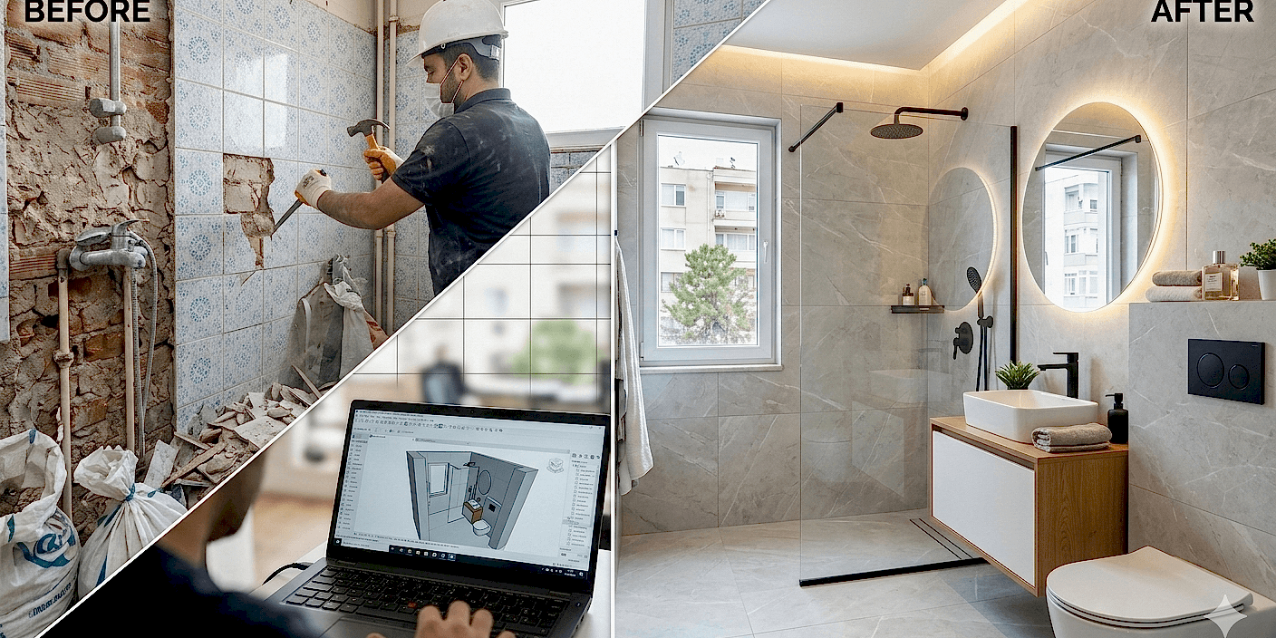 Bornova Dekorasyon - Banyo Tadilatı - Banyo Yenilemesi